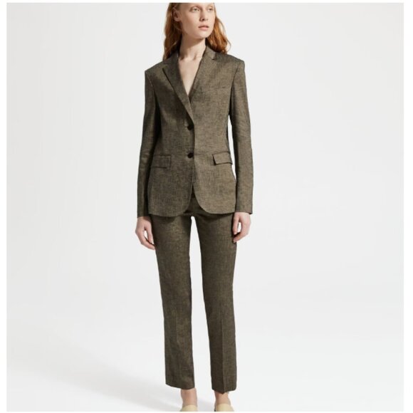 Theory Classic Blazer in Textured Linen Women's Size 8 - Picture 4 of 12